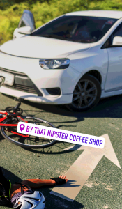 By that hipster coffee shop.
