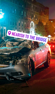 Nearish to the bridge.